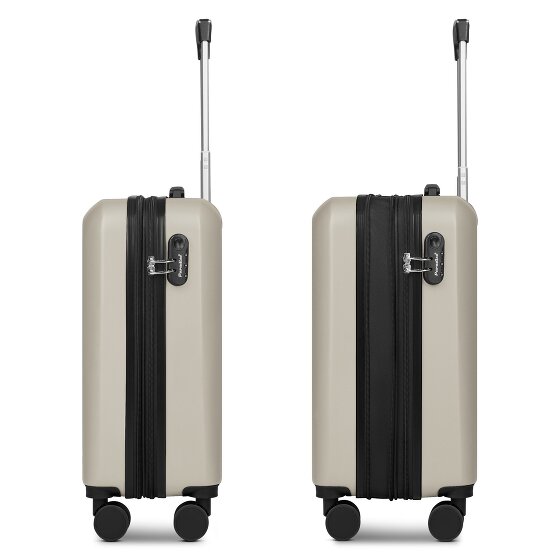 Check.In Paradise 2.0 4 kółka Walizka kabinowy S 55 cm z plisą rozprężną