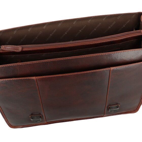 Greenburry Rugged Briefcase Messenger Skóra 40.5 cm Komora na laptopa