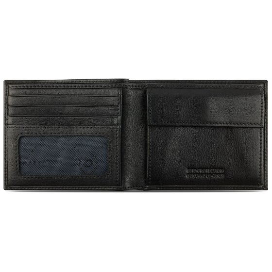 bugatti Nome Portfel Ochrona RFID Skórzany 11 cm