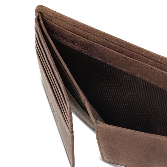 Redolz Leather Essentials QF portfel RFID skóra 12 cm