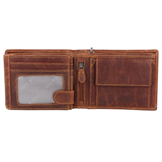 Greenburry Vintage Cafe Racer Wallet RFID Leather 12 cm