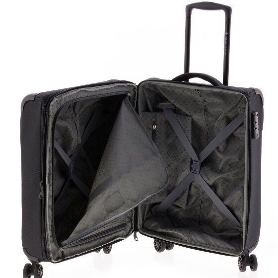 Gladiator 4700 4 kółka Walizka kabinowy 55 cm z plisą rozprężną
