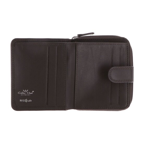 Golden Head Polo Portfel Ochrona RFID Skóra 10.5 cm