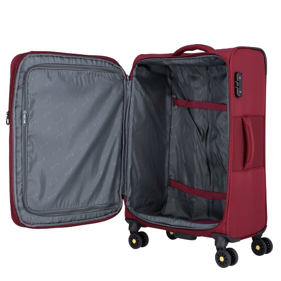 d&n Travel Line 9704 4 kółka Walizka M 68 cm z plisą rozprężną