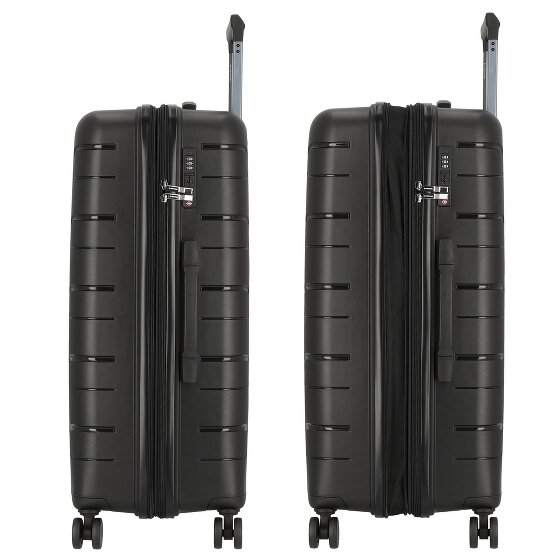 Polestream Strz by Asteroid 4 kółka Walizka L 74 cm z plisą rozprężną