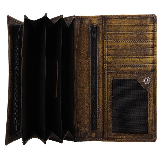 Greenburry Destressed Portfel Ochrona RFID Skórzany 18.5 cm