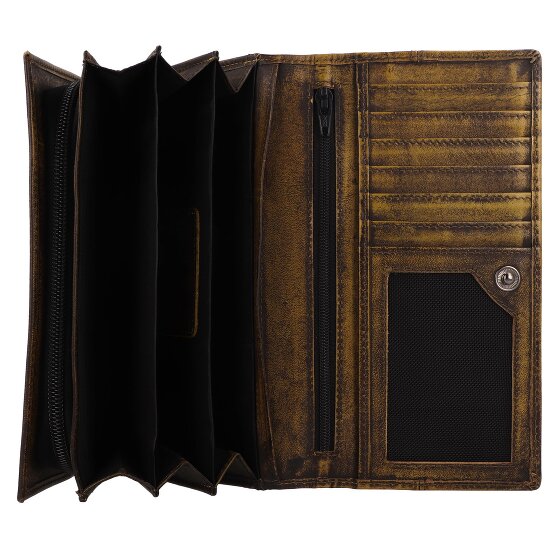 Greenburry Destressed Portfel Ochrona RFID Skórzany 18.5 cm