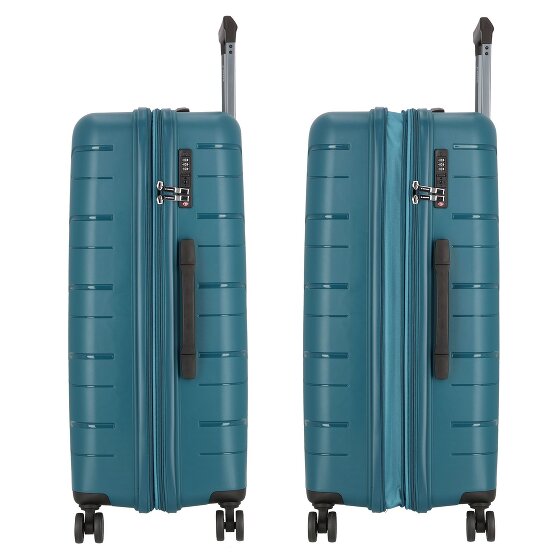 Polestream Strz by Asteroid 4 kółka Walizka L 74 cm z plisą rozprężną