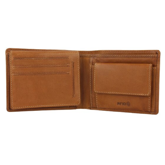 Greenburry Tornado Portfel Ochrona RFID Skórzany 13 cm