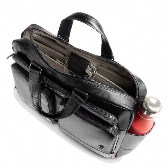 Piquadro Philip Teczka Skórzany 43 cm Komora na laptopa