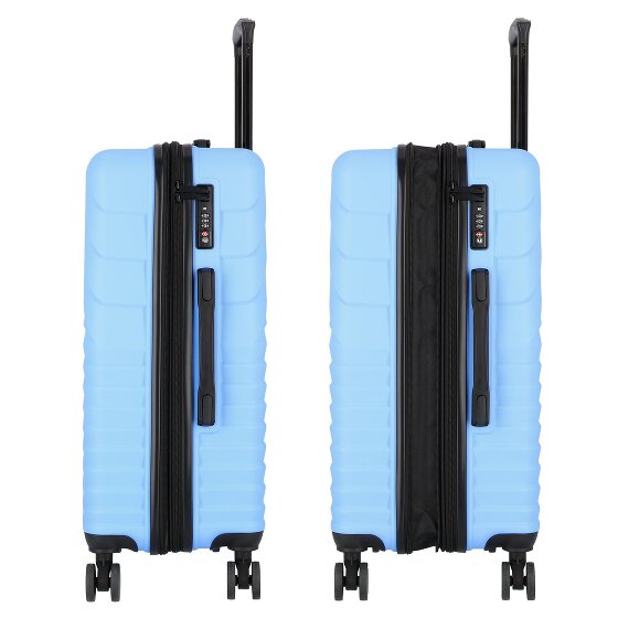 Cocoono Larnaka 4 kółka Zestaw walizek 3-części z plisą rozprężną