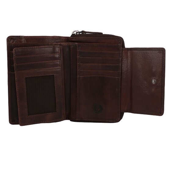 Greenburry Newport Portfel Ochrona RFID Skórzany 14 cm
