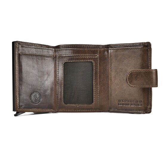 Greenburry Newport Portfel Ochrona RFID Skóra 9.5 cm