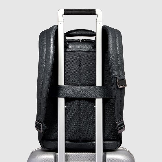 Piquadro Modus Special Plecak Skórzany 37 cm Komora na laptopa