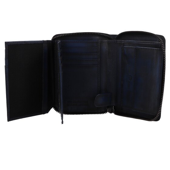 Greenburry Destressed Portfel Ochrona RFID Skórzany 13 cm