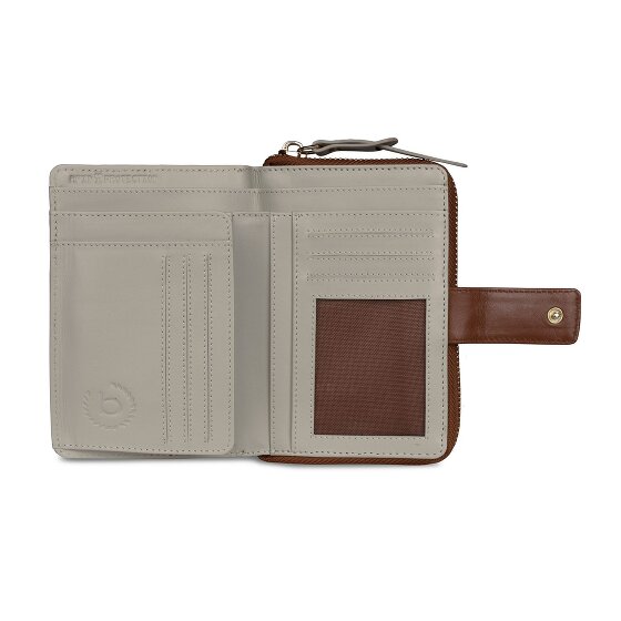 bugatti Viola Portfel Ochrona RFID Skórzany 14 cm