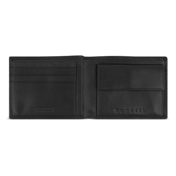 bugatti Black Magic Portfel Ochrona RFID Skórzany 11.5 cm