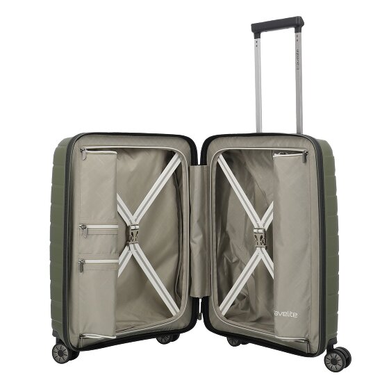 Travelite Air Base 4 kółka Walizka kabinowa 55 cm Komora na laptopa