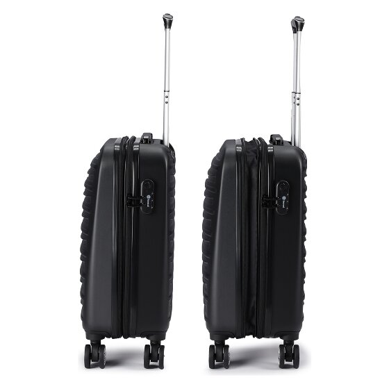 Benzi 5493 4 kółka Walizka kabinowy S 53 cm z plisą rozprężną