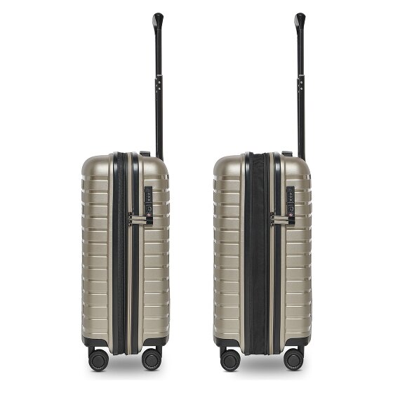 Pactastic Collection 04 THE CABIN + 4 kółka Walizka kabinowy S 55 cm z plisą rozprężną