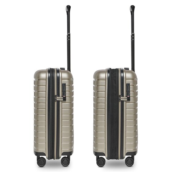 Pactastic Collection 04 THE CABIN + 4 kółka Walizka kabinowy S 55 cm z plisą rozprężną