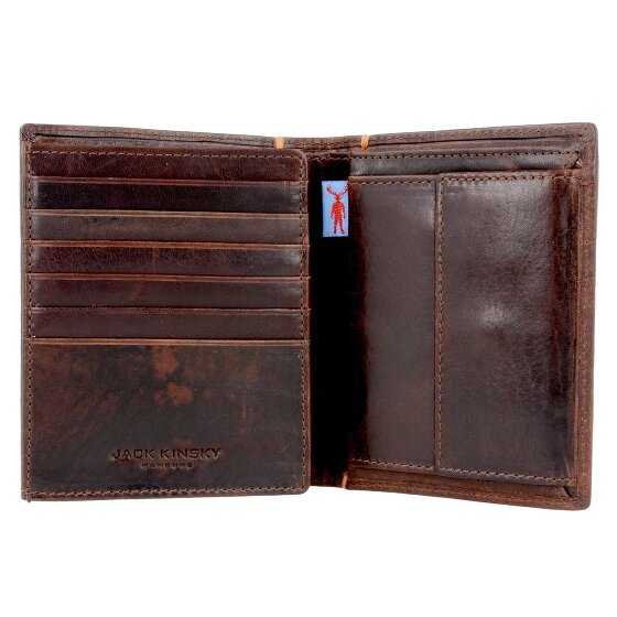 Jack Kinsky Colombo 200 Skórzany portfel 10 cm