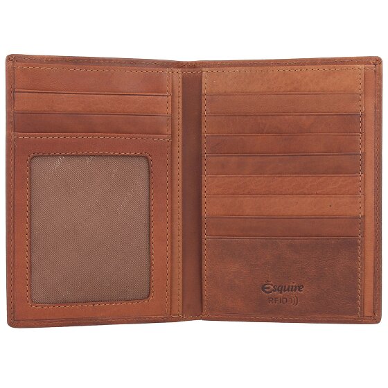 Esquire Dallas Portfel Ochrona RFID Skórzany 11 cm
