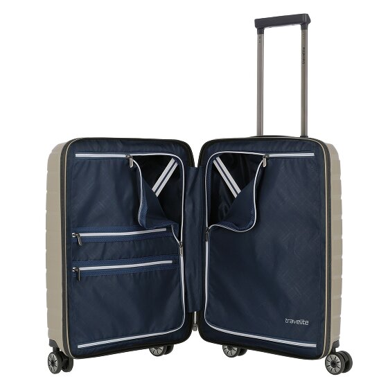 Travelite Air Base 4 kółka Walizka kabinowa 55 cm Komora na laptopa