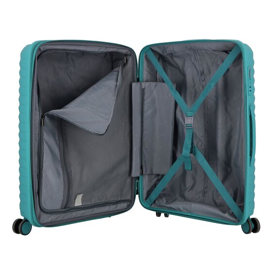 d&n Travel Line 4500 4 kółka Walizka M 65 cm z plisą rozprężną