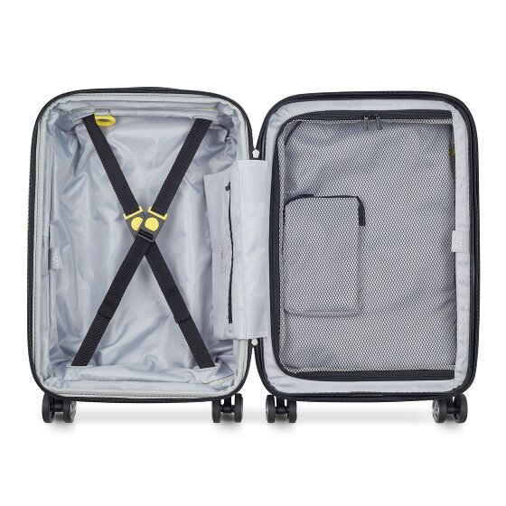 Delsey Paris 4-kołowy wózek kabinowy Shadow 5.0 z przegrodą na laptopa 55 cm i rozszerzaną plisą