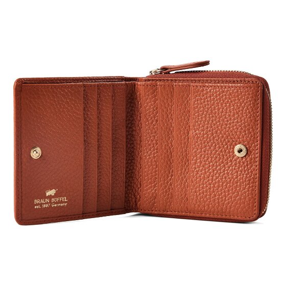 Braun Büffel Asti Portfel Ochrona RFID Skóra 10 cm