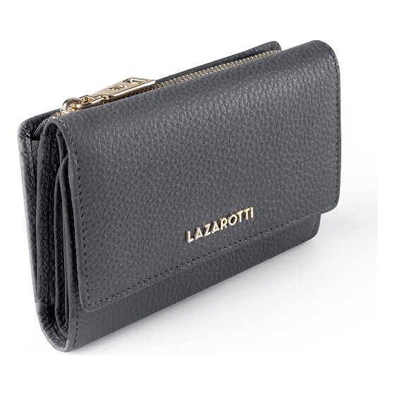 Lazarotti Portfel Bologna Leather XL z kieszenią zapinaną na zamek dookoła, Skóra, 14 cm