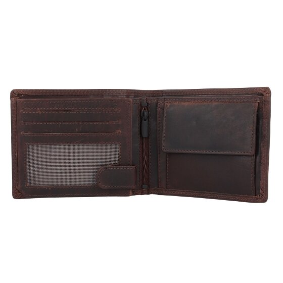 Jack Kinsky Monterey Portfel Ochrona RFID Skórzany 13 cm