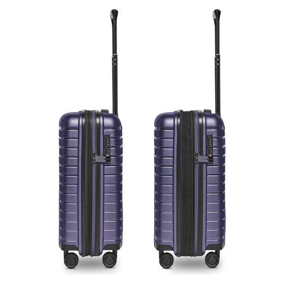 Pactastic Collection 04 THE CABIN + 4 kółka Walizka kabinowy S 55 cm z plisą rozprężną