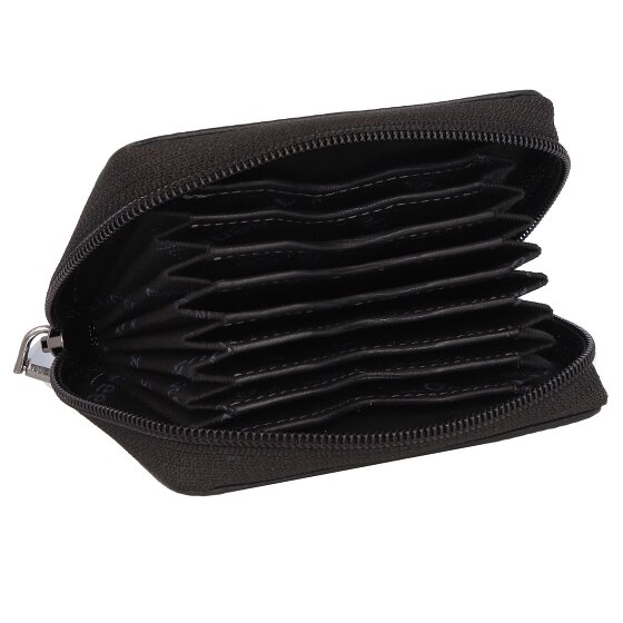 Greenland Nature Czarny Nappa Credit Card Case RFID Leather 11 cm