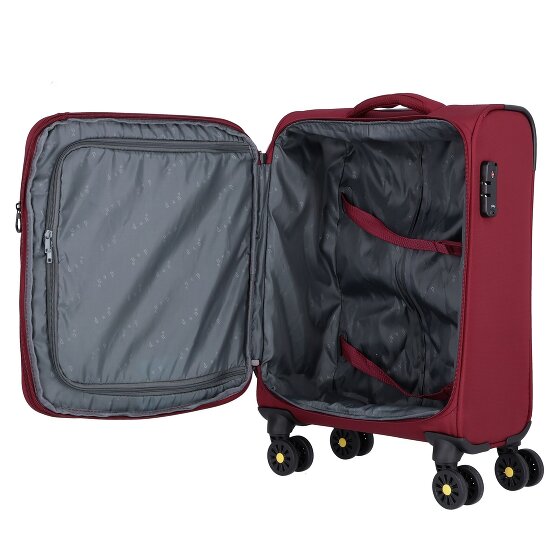 d&n Travel Line 9704 4 kółka Walizka kabinowa S 55 cm z funkcją poszerzenia