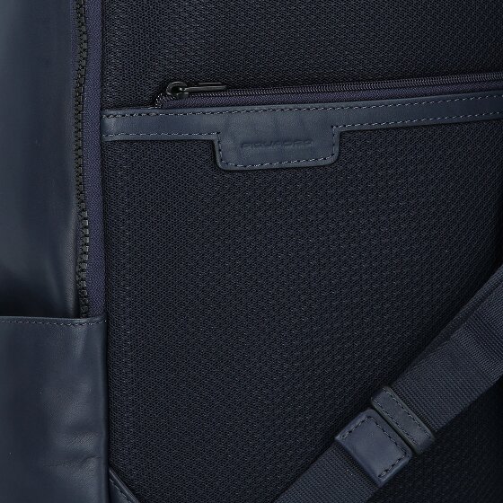 Piquadro Zaino Plecak Skórzany 34 cm Komora na laptopa