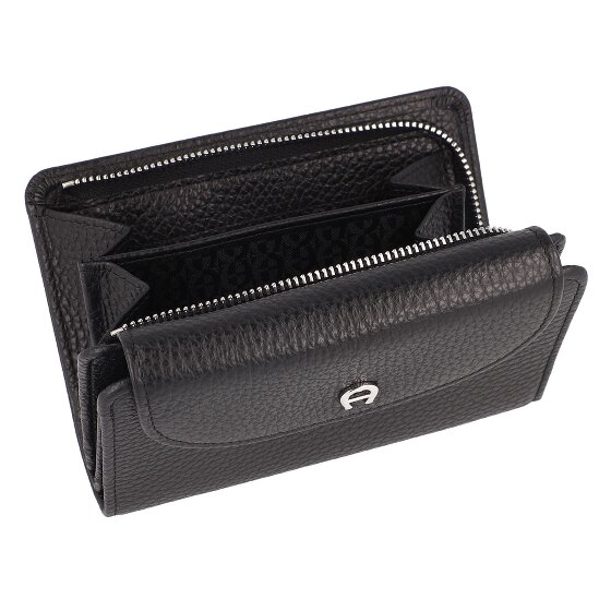 AIGNER Portfel Ochrona RFID Skórzany 14 cm