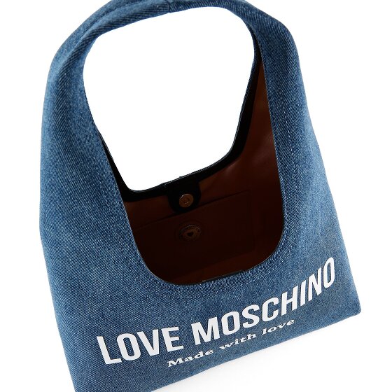Love Moschino Denim Signature Love Torba na ramię 34 cm