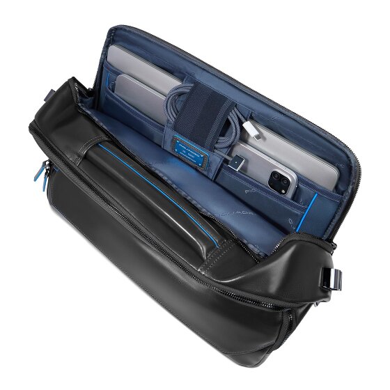 Piquadro Blue Square Teczka Skórzany 39 cm Komora na laptopa