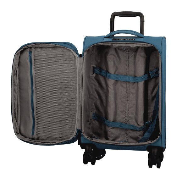 Jump Monthélys 4 kółka Walizka kabinowy 55 cm z plisą rozprężną