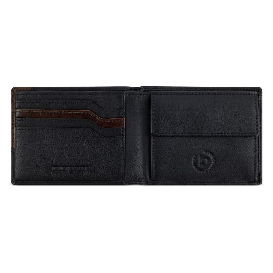 bugatti Corso DeLuxe Portfel Ochrona RFID Skórzany 11.5 cm