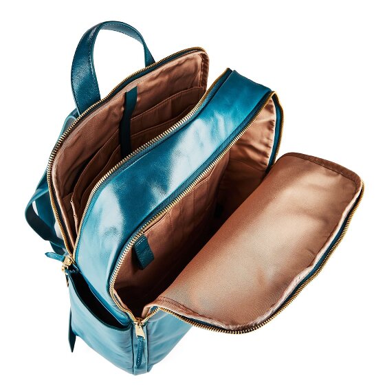 Piquadro Blue Square Plecak Ochrona RFID Skórzany 37 cm Komora na laptopa