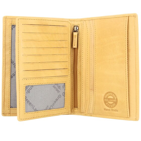 Greenland Nature Miękkie kolorowe etui na paszporty RFID Leather 12 cm