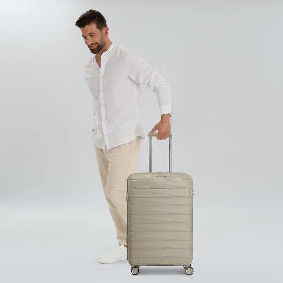 Franky London 4 kółka Walizka M 65 cm z plisą rozprężną