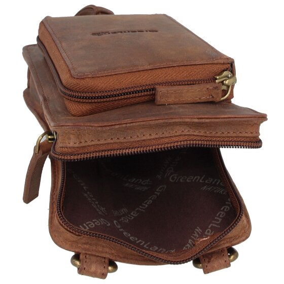 Greenland Nature Czarnogóra Torba na telefon komórkowy skórzana 22 cm