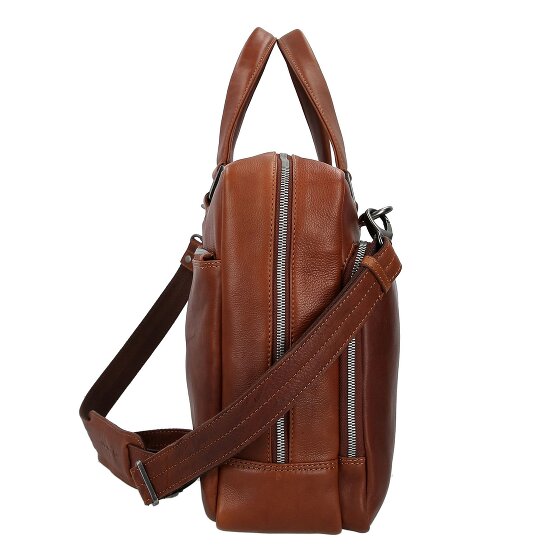 Plevier Vintage Bill Teczka Skóra 40 cm Komora na laptopa