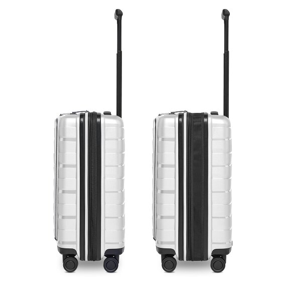 Bergpfeil Travel 4 kółka Walizka kabinowy 55 cm Komora na laptopa z plisą rozprężną