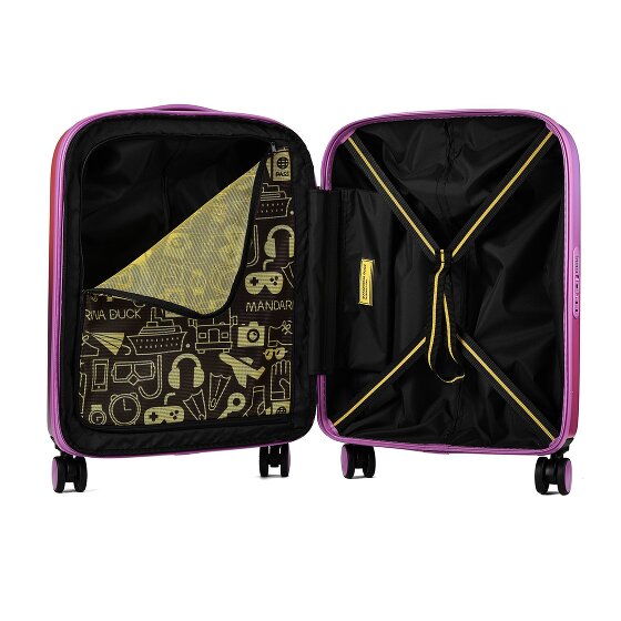Mandarina Duck Logoduck + 4 kółka Walizka kabinowa 55 cm z funkcją poszerzenia