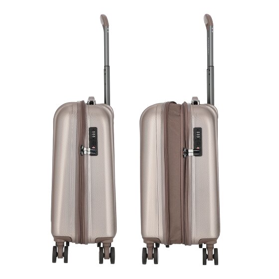 Polestream Moonrock 4 kółka Walizka kabinowy S 55 cm z plisą rozprężną